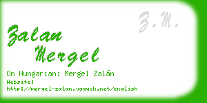 zalan mergel business card